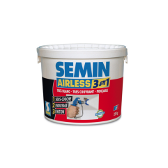SEMIN AIRLESS 3 EN 1 SEAU 25KG,gotova glet masa i boja u jednom, gletanje nije potrebno,strojno nanošenje