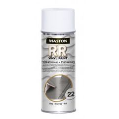 MASTON SPRAY VINYL RR 22(slično RAL 7000) grey-siva, 400 ml,na bazi vinila, direktno na PU,vinil,pvc,poliester,limene krovove itd..